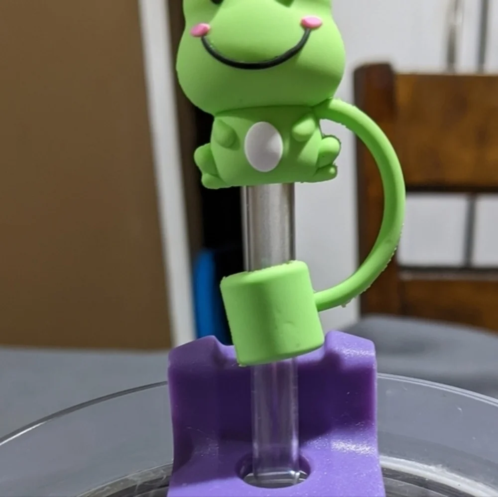 Stanley cup tumbler Straw cover topper frog bear‎ bunny chicken